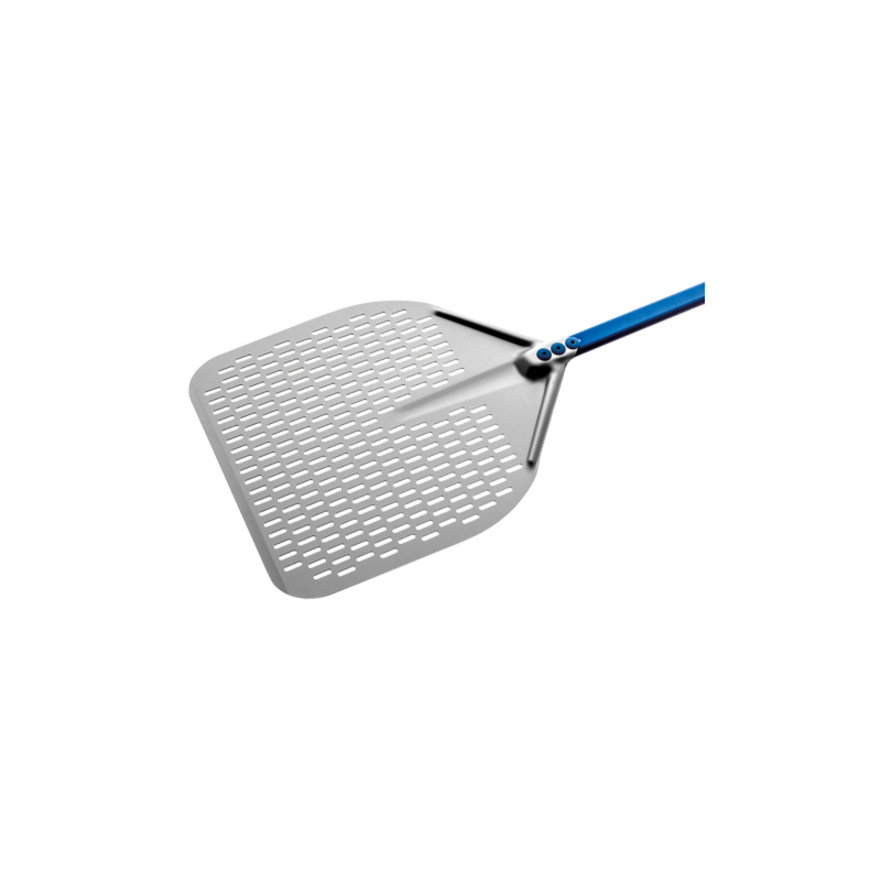 Gi.Metal Azzurra perforated pizza peel 33cm