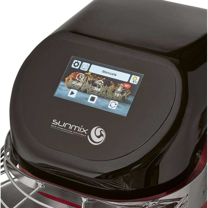 Spiral mixer Sunmix Easy Line 6 - 300RPM, REV, Touch, IR, LED - Red