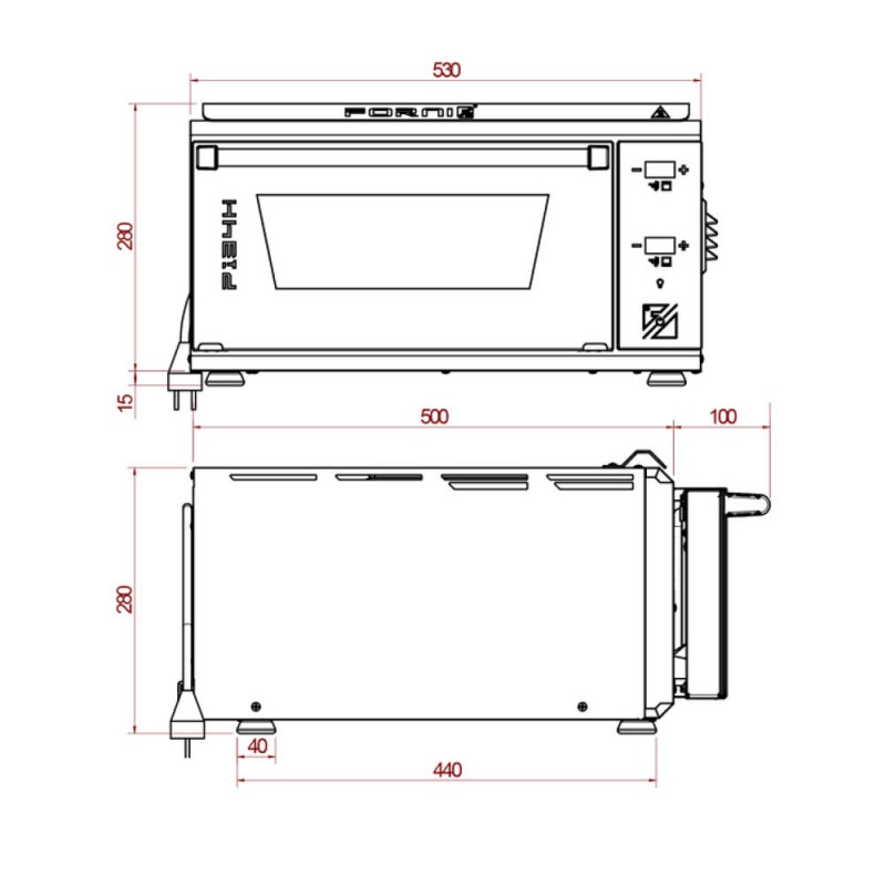 EffeUno P134H 509 EASY PIZZA PRO pizza oven