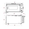 EffeUno P134H 509 EASY PIZZA PRO pizza oven